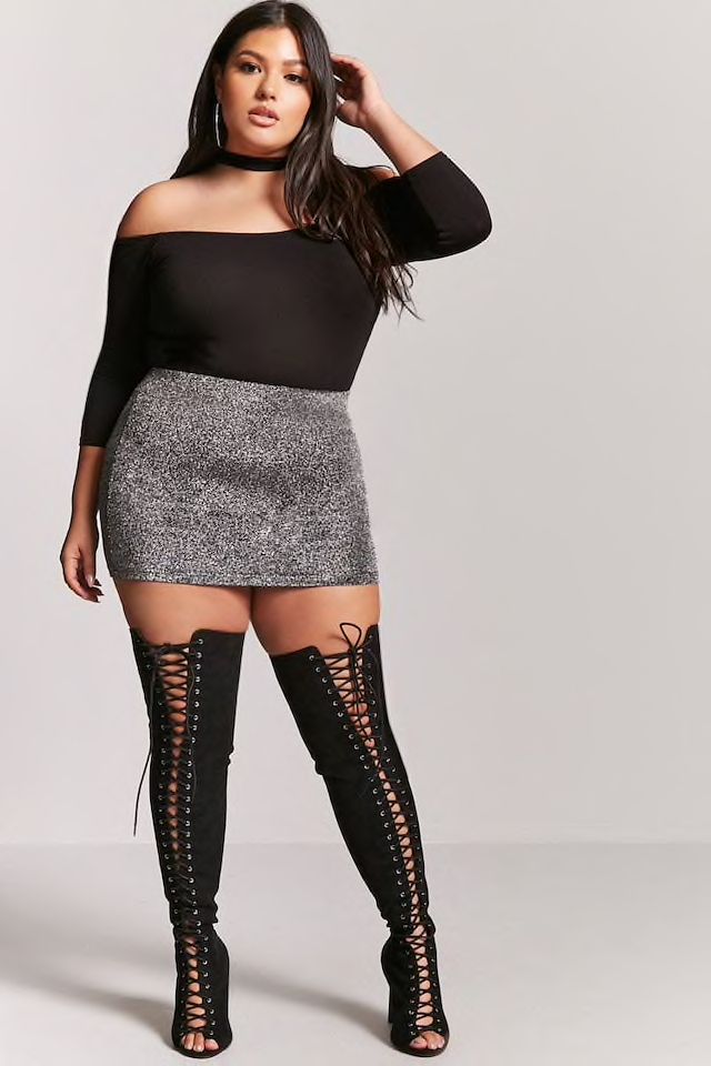 Plus-size clothes work well with heels Plus Size Dressing To Look Thinner