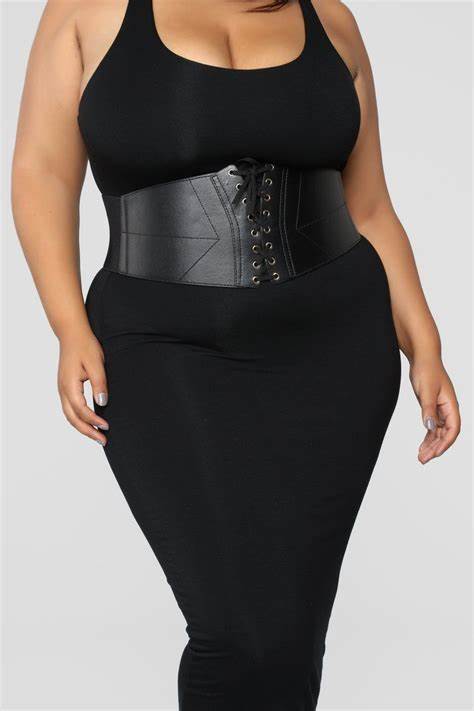Try a corset belt to look slimmer