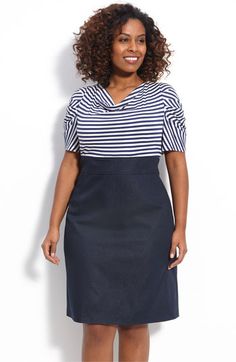 Pencil skirts with high neck tops for rectangle shape body