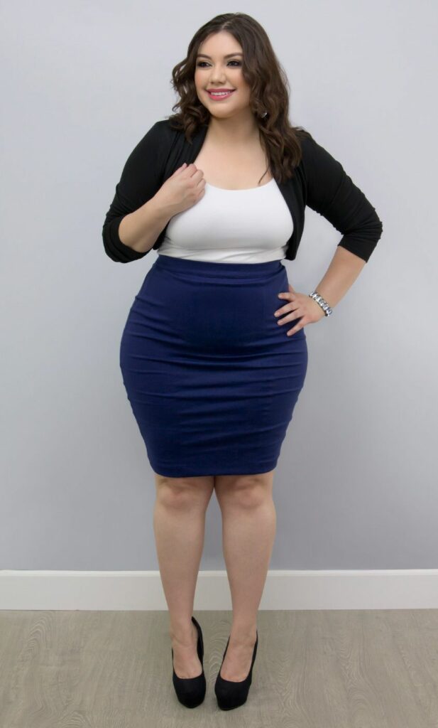 Top with pencil skirts for your size